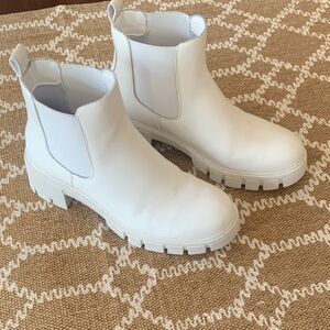 Elegant White Ankle Booties